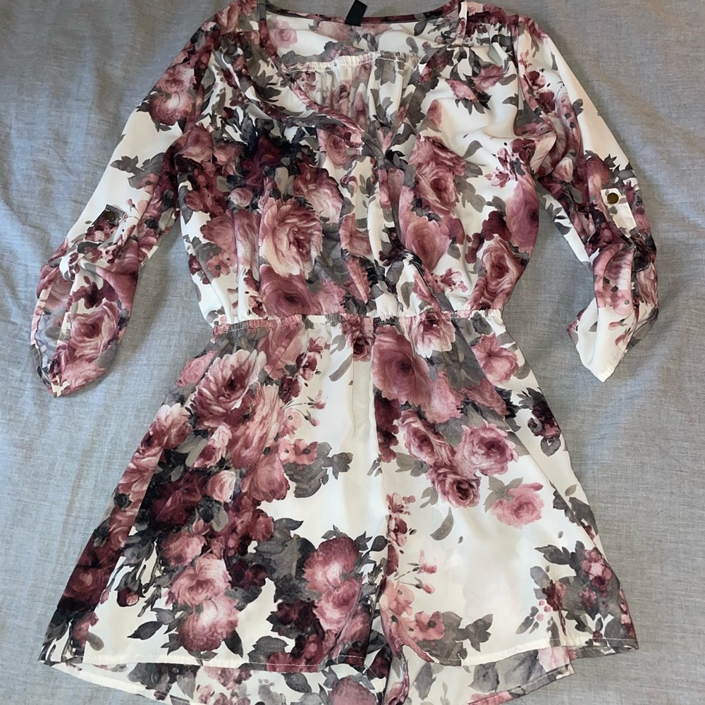 worn Windsor romper floral